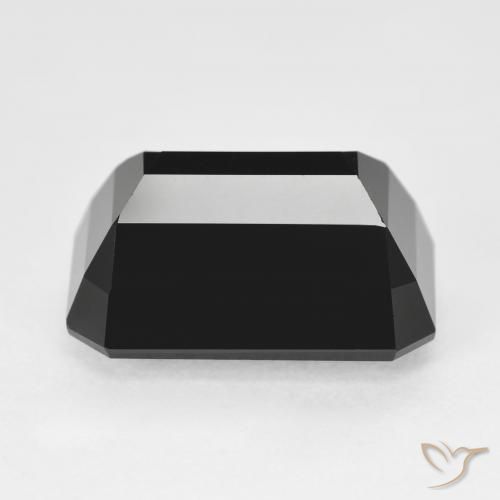 Tourmaline Schorl naturelle Octogone / coupe Émeraude, 10.02 ct, Opaque