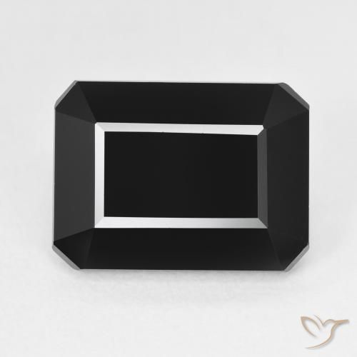 10.29ct Naturel Schorl Tourmaline, Taille émeraude, Opaque