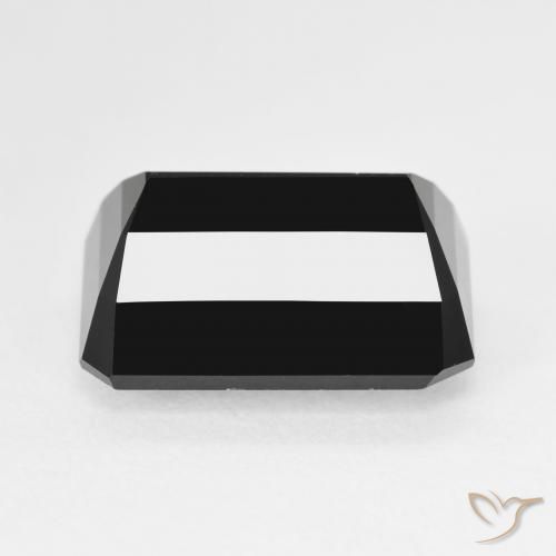Tourmaline Schorl naturelle Octogone / coupe Émeraude, 10.29 ct, Opaque
