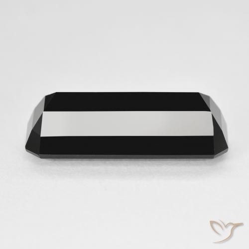 Tourmaline Schorl naturelle Octogone / coupe Émeraude, 6.60 ct, Opaque