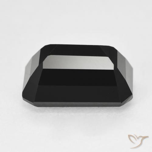 Tourmaline Schorl naturelle Octogone / coupe Émeraude, 5.97 ct, Opaque