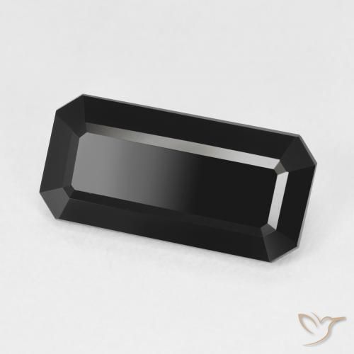 Tourmaline Schorl naturelle Octogone / coupe Émeraude, 5.66 ct, Opaque