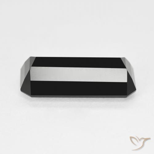Tourmaline Schorl naturelle Octogone / coupe Émeraude, 5.66 ct, Opaque