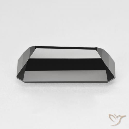 Tourmaline Schorl naturelle Octogone / coupe Émeraude, 5.86 ct, Opaque