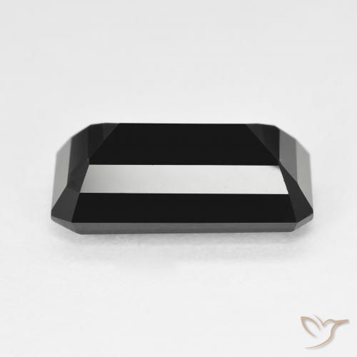Tourmaline Schorl naturelle Octogone / coupe Émeraude, 6.61 ct, Opaque