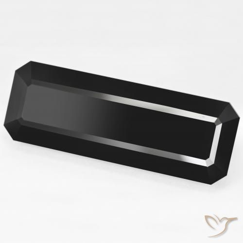 Tourmaline Schorl naturelle Octogone / coupe Émeraude, 60.38 ct, Opaque