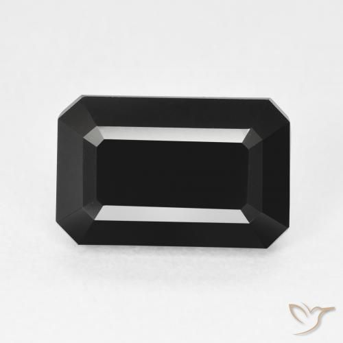 4.83ct Naturel Schorl Tourmaline, Taille émeraude, Opaque