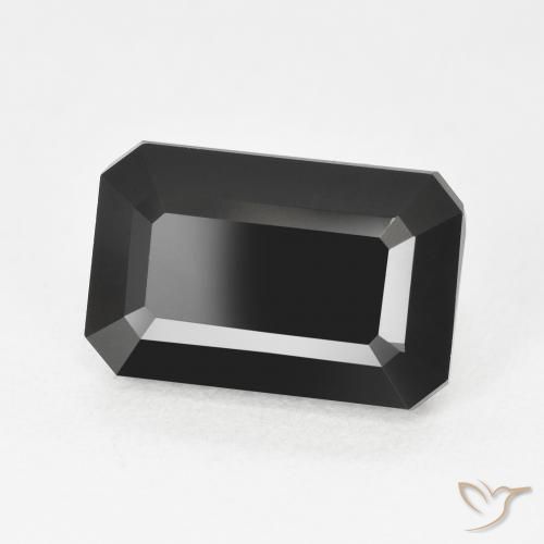 Tourmaline Schorl naturelle Octogone / coupe Émeraude, 4.83 ct, Opaque