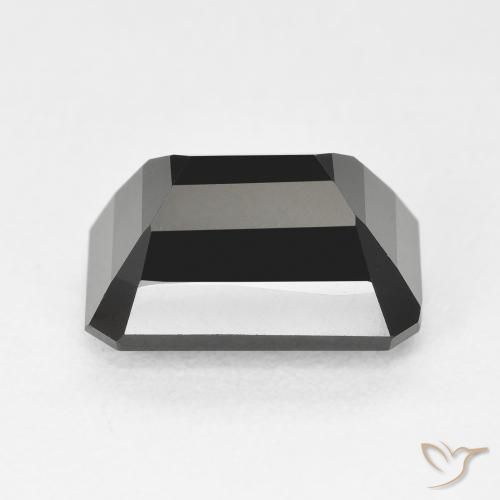 Tourmaline Schorl naturelle Octogone / coupe Émeraude, 4.83 ct, Opaque