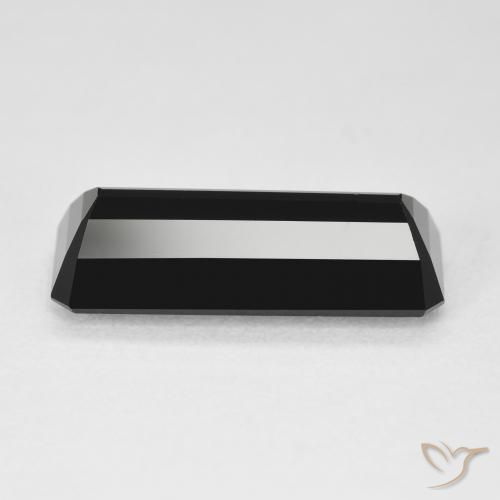 Tourmaline Schorl naturelle Octogone / coupe Émeraude, 5.28 ct, Opaque