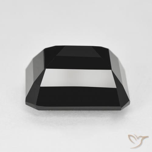 Tourmaline Schorl naturelle Octogone / coupe Émeraude, 11.71 ct, Opaque