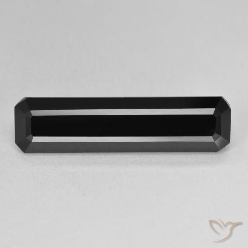 6.90ct Naturel Schorl Tourmaline, Taille émeraude, Opaque