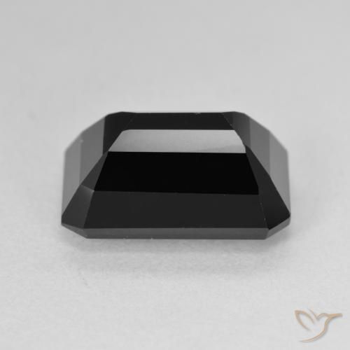 Tourmaline Schorl naturelle Octogone / coupe Émeraude, 6.77 ct, Opaque
