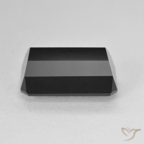 Tourmaline Schorl naturelle Octogone / coupe Émeraude, 6.70 ct, Opaque