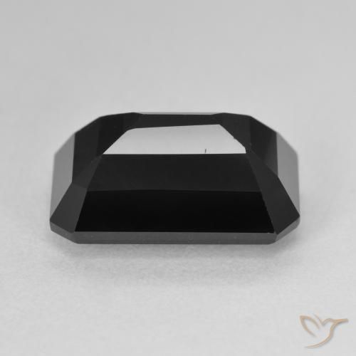 Tourmaline Schorl naturelle Octogone / coupe Émeraude, 8.97 ct, Opaque