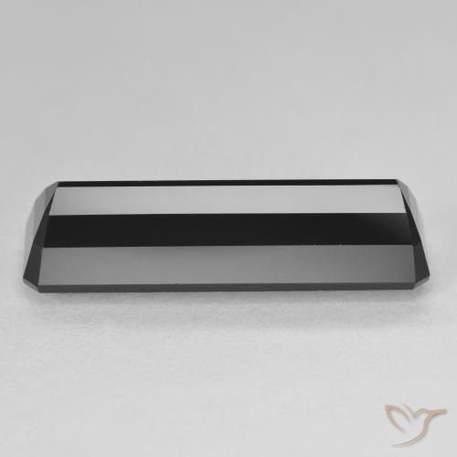 Tourmaline Schorl naturelle Octogone / coupe Émeraude, 11.16 ct, Opaque