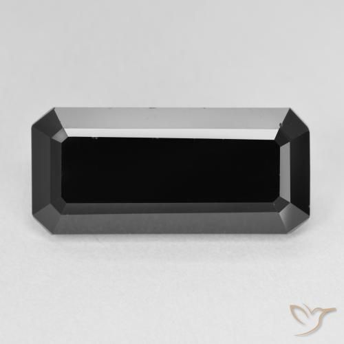 10.29ct Naturel Schorl Tourmaline, Taille émeraude, Opaque