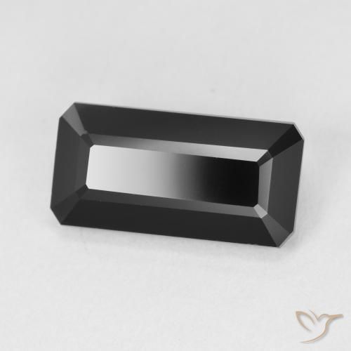 Tourmaline Schorl naturelle Octogone / coupe Émeraude, 5.25 ct, Opaque