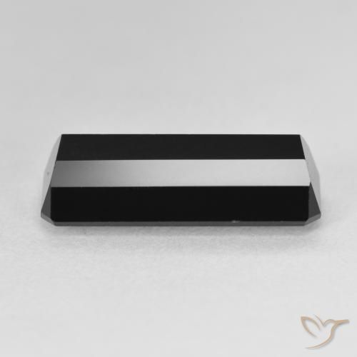 Tourmaline Schorl naturelle Octogone / coupe Émeraude, 6.18 ct, Opaque