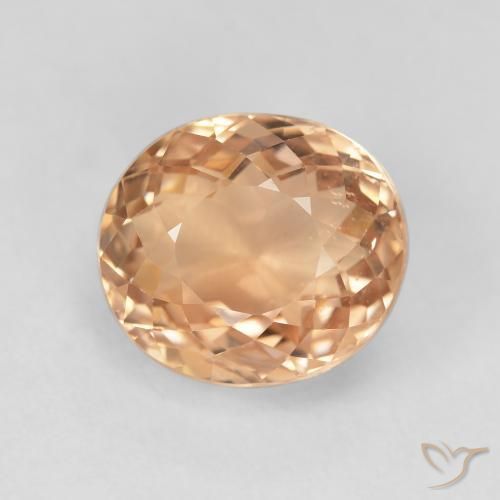 5.78ct Naturel Orange cantaloup Tourmaline, ovale, VS
