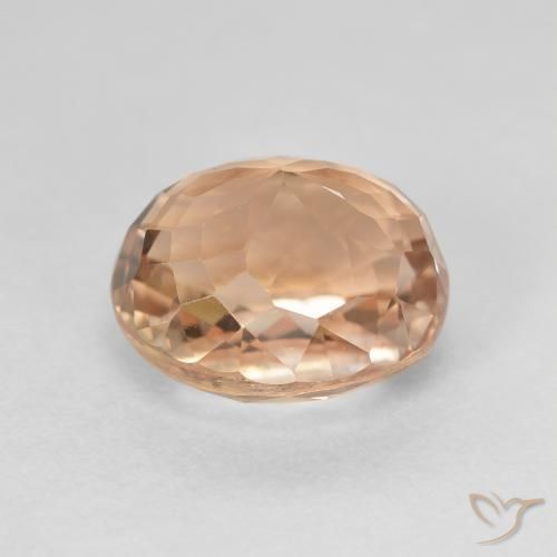 Tourmaline Orange cantaloup naturelle ovale, 5.78 ct, VS