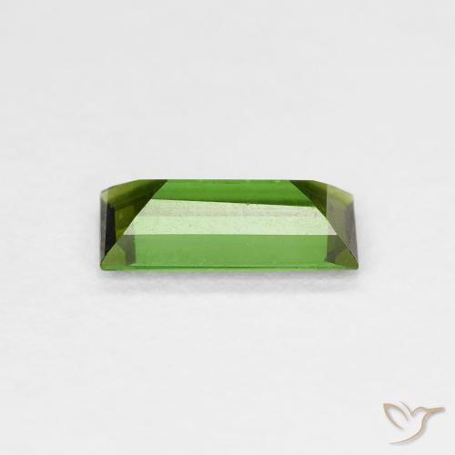 Tourmaline Medium Dark-Green naturelle Baquette, 0.83 ct, SI