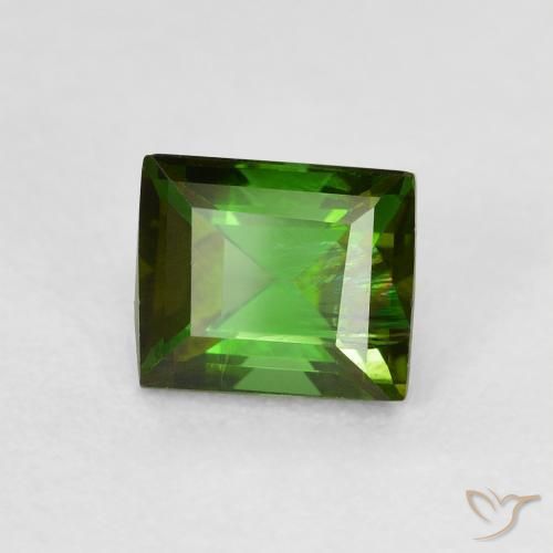 Tourmaline Forêt verte naturelle Baquette, 0.99 ct, VS-SI