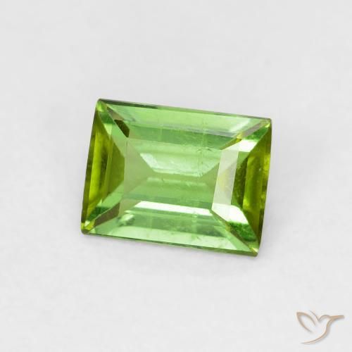 Tourmaline Vert moyen naturelle Baquette, 0.66 ct, VS-SI