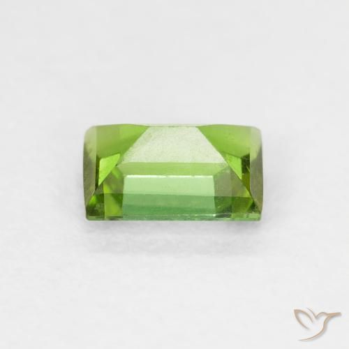 Tourmaline Vert moyen naturelle Baquette, 0.66 ct, VS-SI