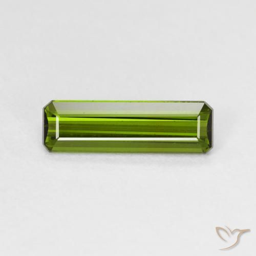 1.28ct Naturel Vert foncé Tourmaline, Taille émeraude, VVS-VS