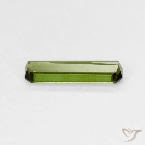 Tourmaline Vert moyen naturelle Octogone / coupe Émeraude, 0.63 ct, VS