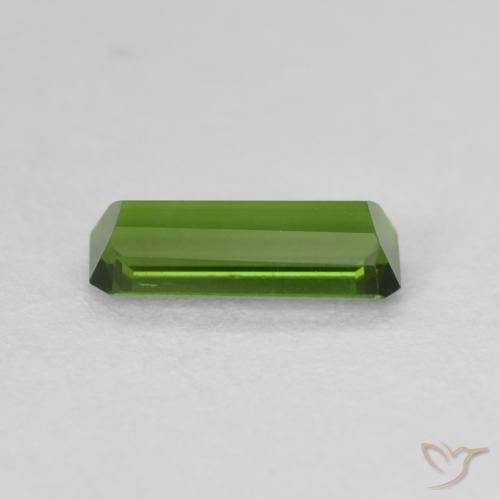 Tourmaline Vert moyen naturelle Octogone / coupe Émeraude, 0.77 ct, VVS