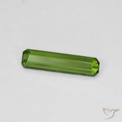 Tourmaline Vert algues marines naturelle Octogone / coupe Émeraude, 0.59 ct, VS