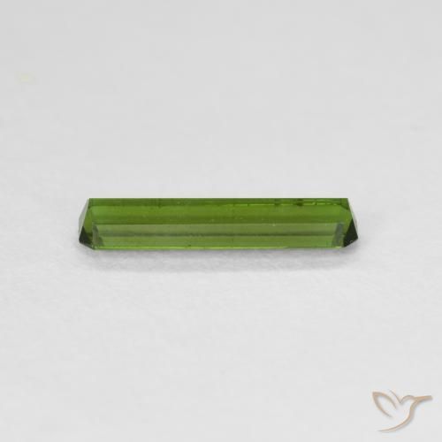 Tourmaline Vert algues marines naturelle Octogone / coupe Émeraude, 0.59 ct, VS