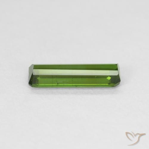Tourmaline Vert moyen naturelle Octogone / coupe Émeraude, 0.91 ct, VS
