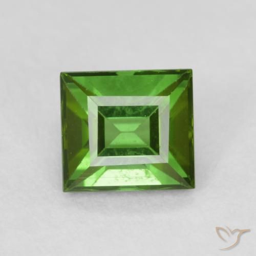 0.70ct Naturel Vert foncé Tourmaline, Baquette, VS