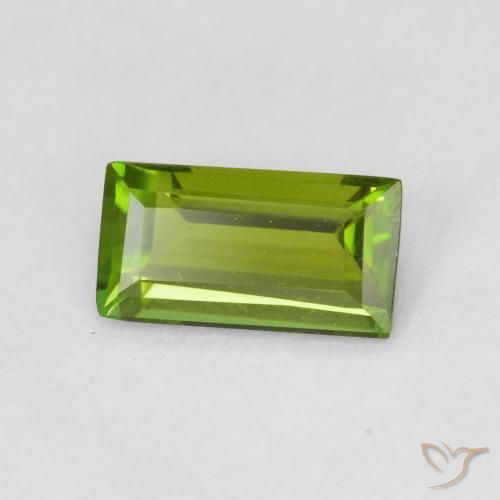 Tourmaline Forêt verte naturelle Baquette, 0.70 ct, VVS