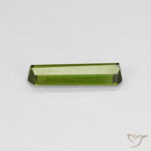 Tourmaline Forêt verte naturelle Octogone / coupe Émeraude, 0.66 ct, VVS