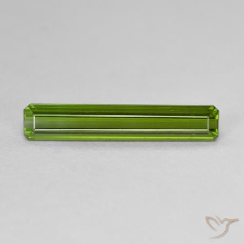 1.92ct Naturel Vert terreux Tourmaline, Taille émeraude, VVS