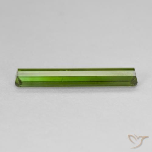 Tourmaline Vert terreux naturelle Octogone / coupe Émeraude, 1.92 ct, VVS