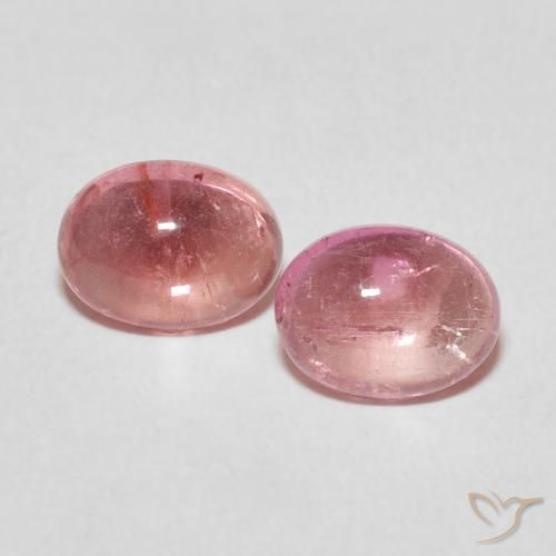 2.79ctw Naturel Orange rose Tourmaline, ovale, Transparent