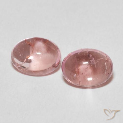 3.00ctw Naturel Orange rose Tourmaline, ovale, Transparent