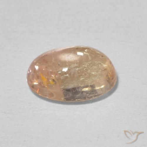 Tourmaline Saumon Rose naturelle ovale, 2.13 ct, Transparent