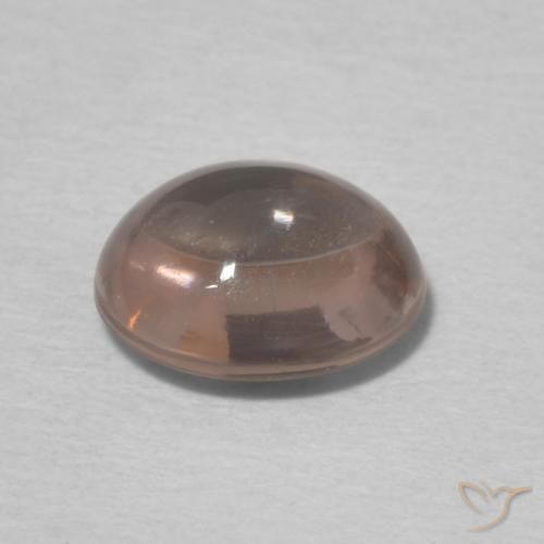 Tourmaline Rose orangé naturelle ovale, 0.88 ct, Transparent