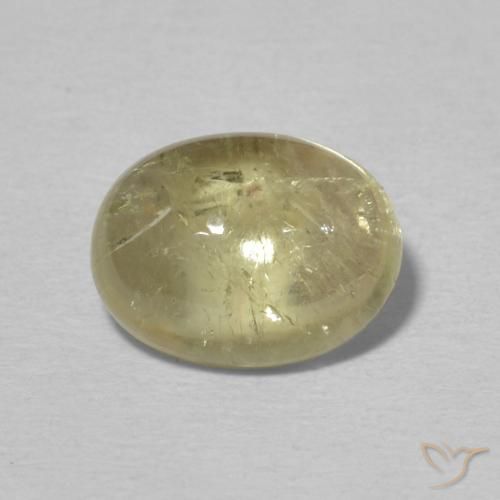 2.29ct Naturel Jaune clair Tourmaline, ovale, Transparent