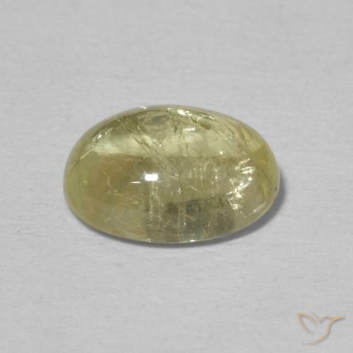 Tourmaline Jaune clair naturelle ovale, 2.29 ct, Transparent