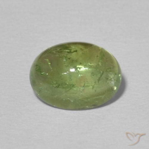 1.99ct Naturel Vert terre Tourmaline, ovale, Transparent