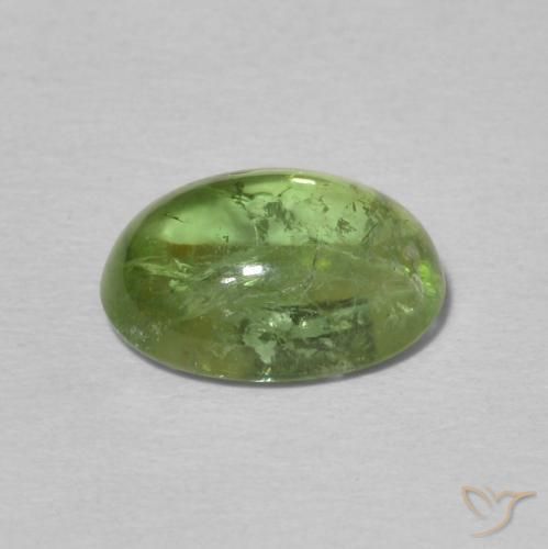 Tourmaline Vert terre naturelle ovale, 1.99 ct, Transparent