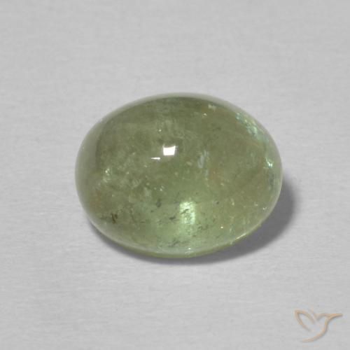2.40ct Naturel Vert terre pâle Tourmaline, ovale, Transparent