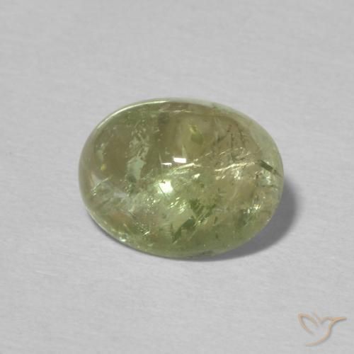 Tourmaline Vert chaud naturelle ovale, 1.92 ct, Transparent